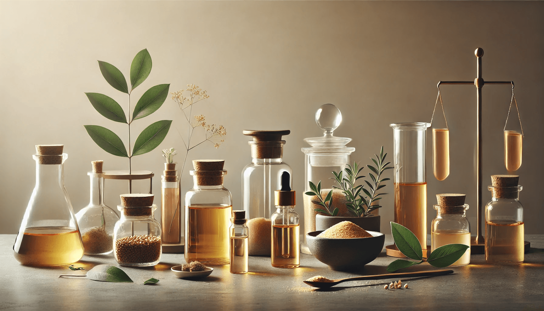 Premium cosmetic ingredients including emulsifiers, UV filters, and bioactive compounds for professional formulation